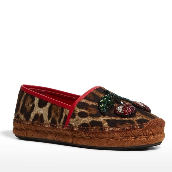 Dolce & Gabbana Shoes - LIKE NEW! DOLCE & GABBANA Canvas Animal Print Espadrilles Size: 10| 41 Eu